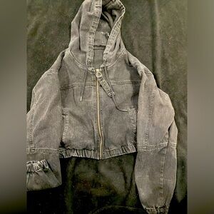 Black vintage jean jacket